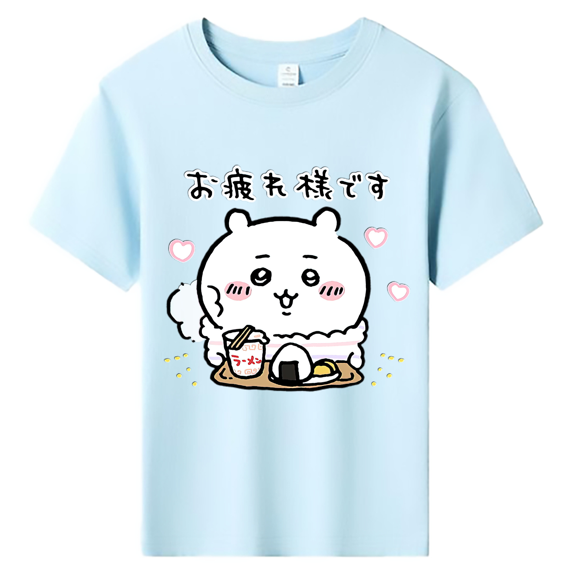 （画像用） ちいかわ ちいかわ Chii-kawa chiikawa 綿100％キッズTシャツ（フロントプリント）